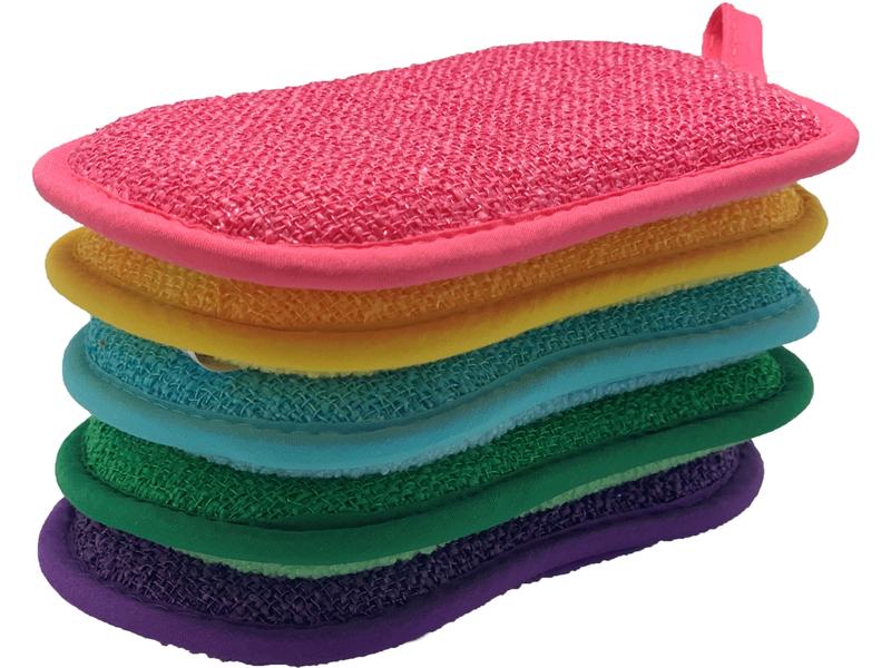 Mediashop Geschirrschwamm Duo Sponge 16 x 9.5 x 1.5 cm, 5 S Schwamm-Set