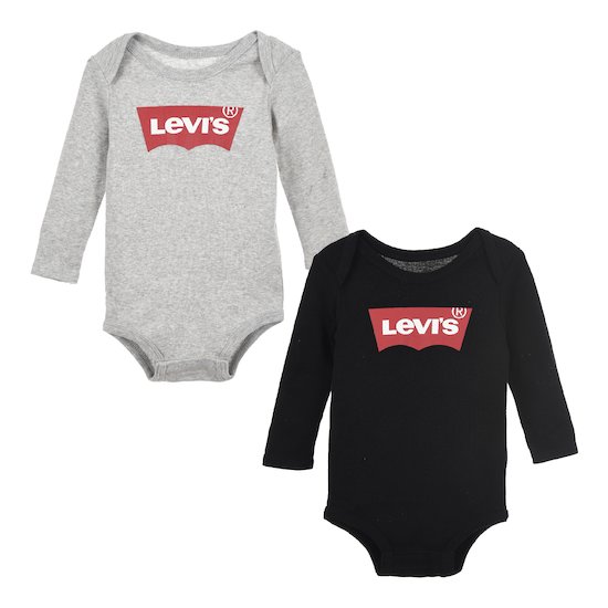 Lot 2 bodies à manches longues   Grey        de               Levi's Kids
