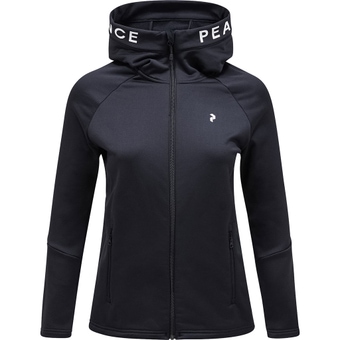 Peak Performance Rider Zip Hood Fleecejacke Black / Black Damen