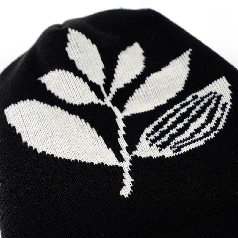BONNET EN MAILLE PLANTASIA - NOIR