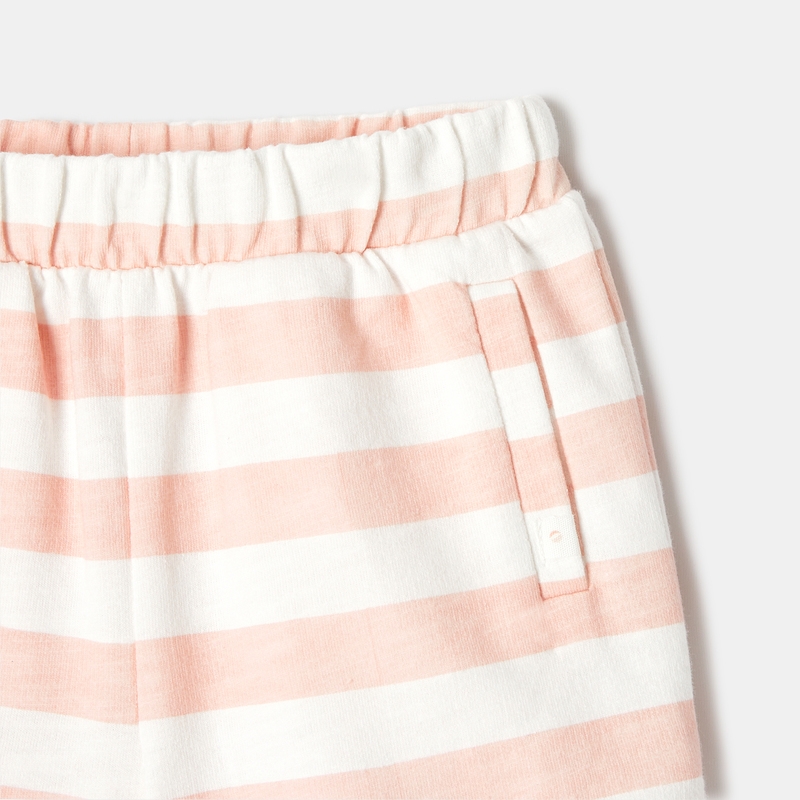 Short en molleton de coton bio rose mixte Absorba