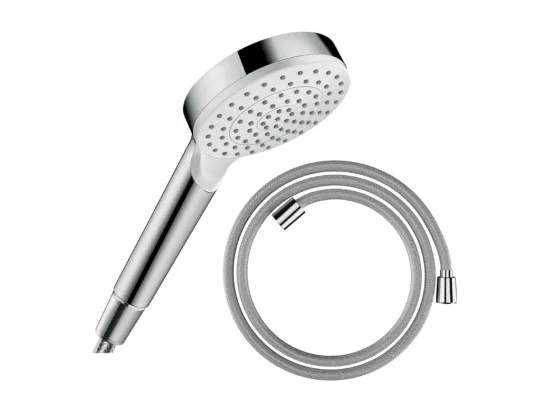 Pommeau de douche HANSGROHE Crometta + Flexible Designflex 160 cm chromé
