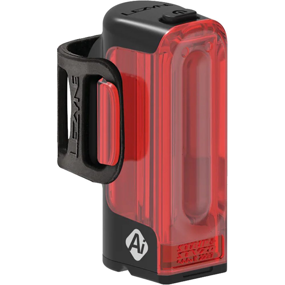 Lezyne Strip+ STVZO Ai Alert Rücklicht schwarz