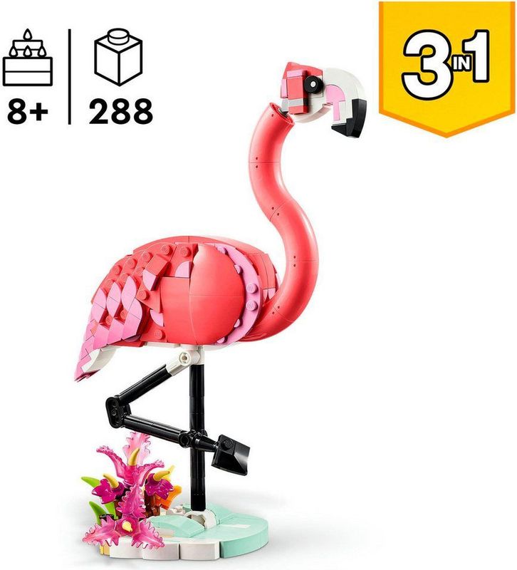 LEGO® Creator 3in1 Wilde dieren: roze flamingo set - 31170