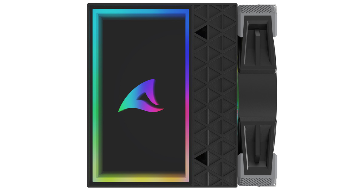 SharkoonA60 RGB CPU-koeler  (Zwart, 4-pins PWM fan-connector)