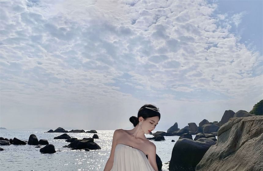JIYON - Strapless effen rompertje