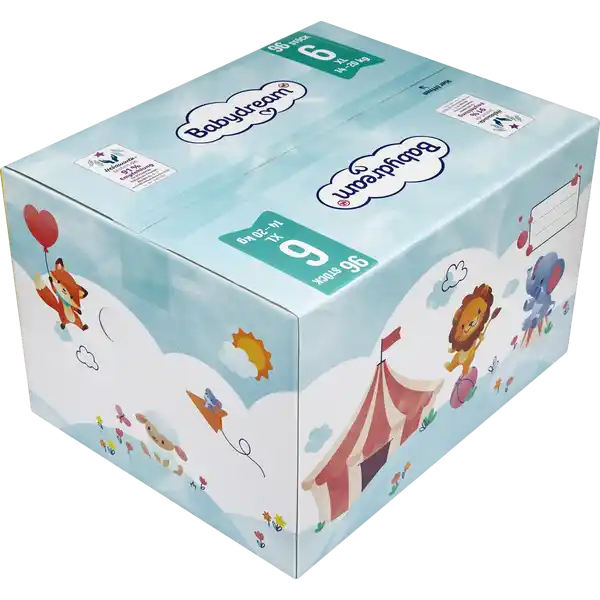 Premium Windel Größe 6 XL, 96 Stück, 14-20 kg