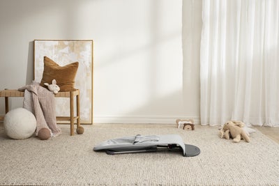 BabyBjörn Bliss Vippestol Vevet, Light Grey Melange