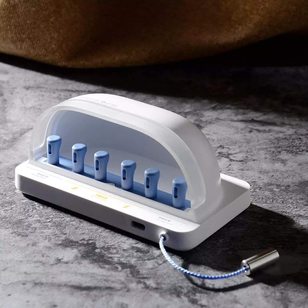 S1 Smart UV Zahnbürsten Sterilisator mit Trocknungsfunktion für 2 Bürsten - Weiss