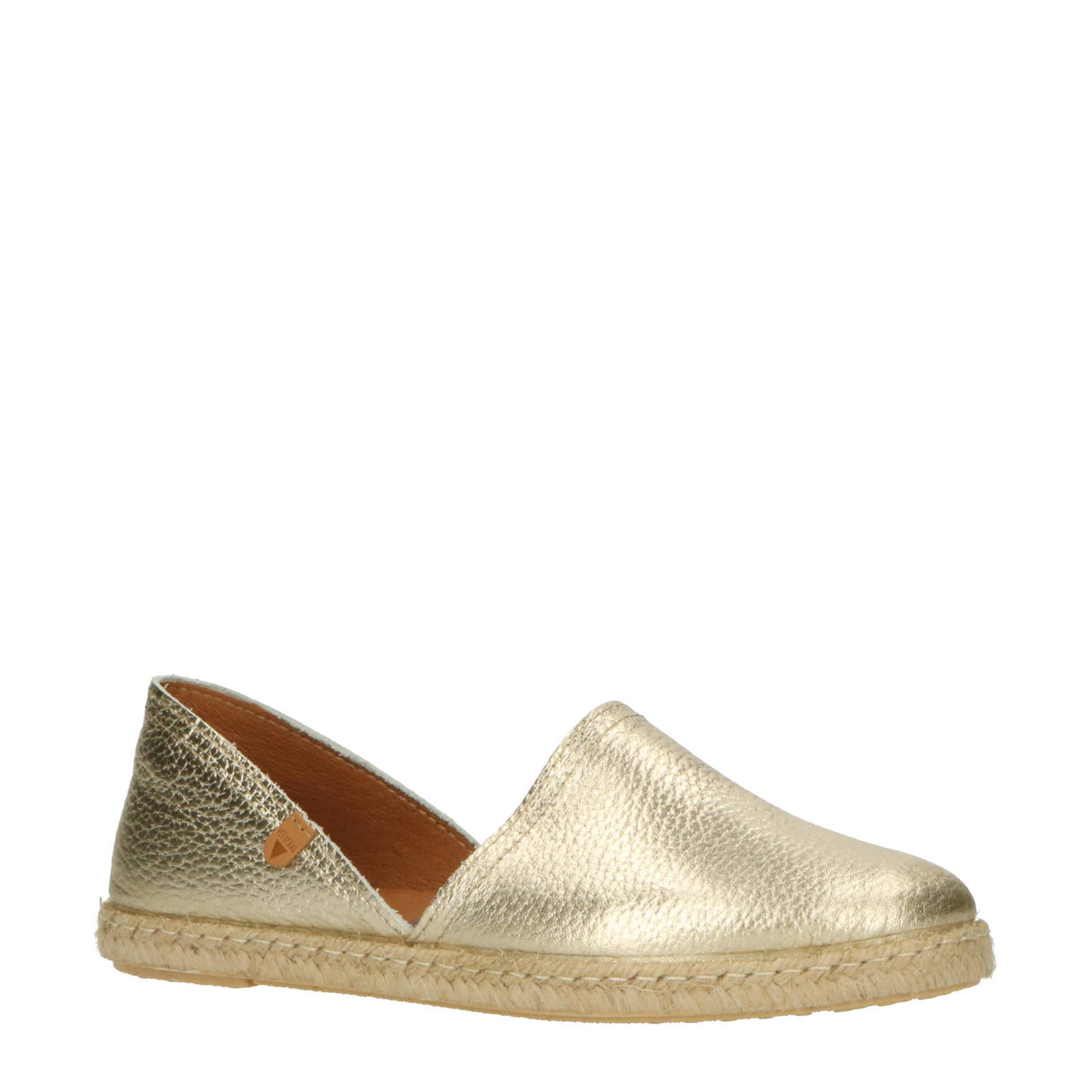 Verbenas Carmen Nucleo meal  leren espadrilles goud