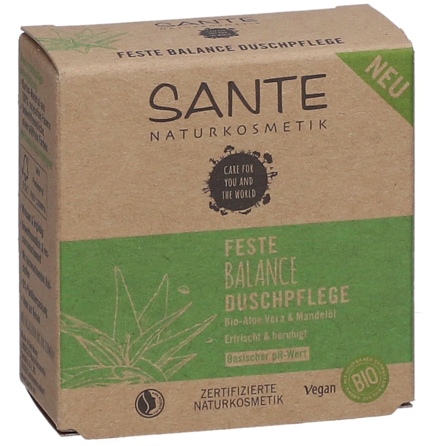 SANTE Feste Duschpflege Balance Bio Aloe Vera & Mandelöl