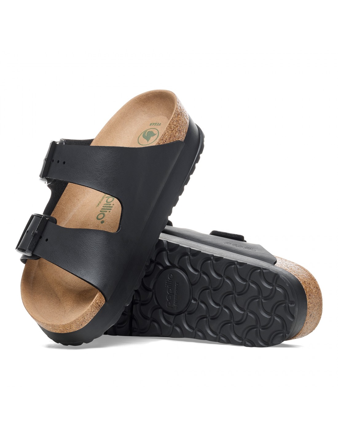 birkenstock Mules Femme Arizona Platform Flex Bf Black Vegan