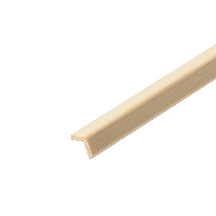 Baguette d'angle rabotée pin 20 x 20 mm L.2,4 m