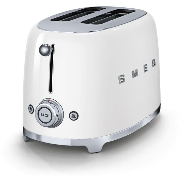 SMEG Toaster 2-Schlitz 50's Retro Style TSF01WHEU Weiß