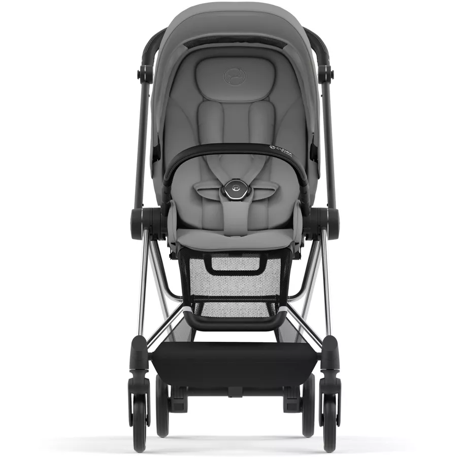 cybex PLATINUM Kombikinderwagen New Mios Chrome Black Mirage Grey