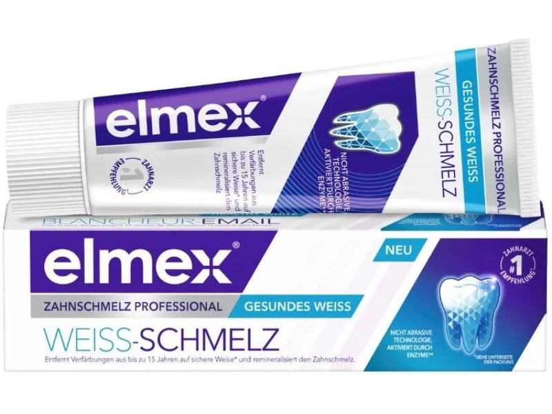 elmex Zahnpasta Professional Weiss Schmelz 75 ml Sanft aufhellende Zahnpasta
