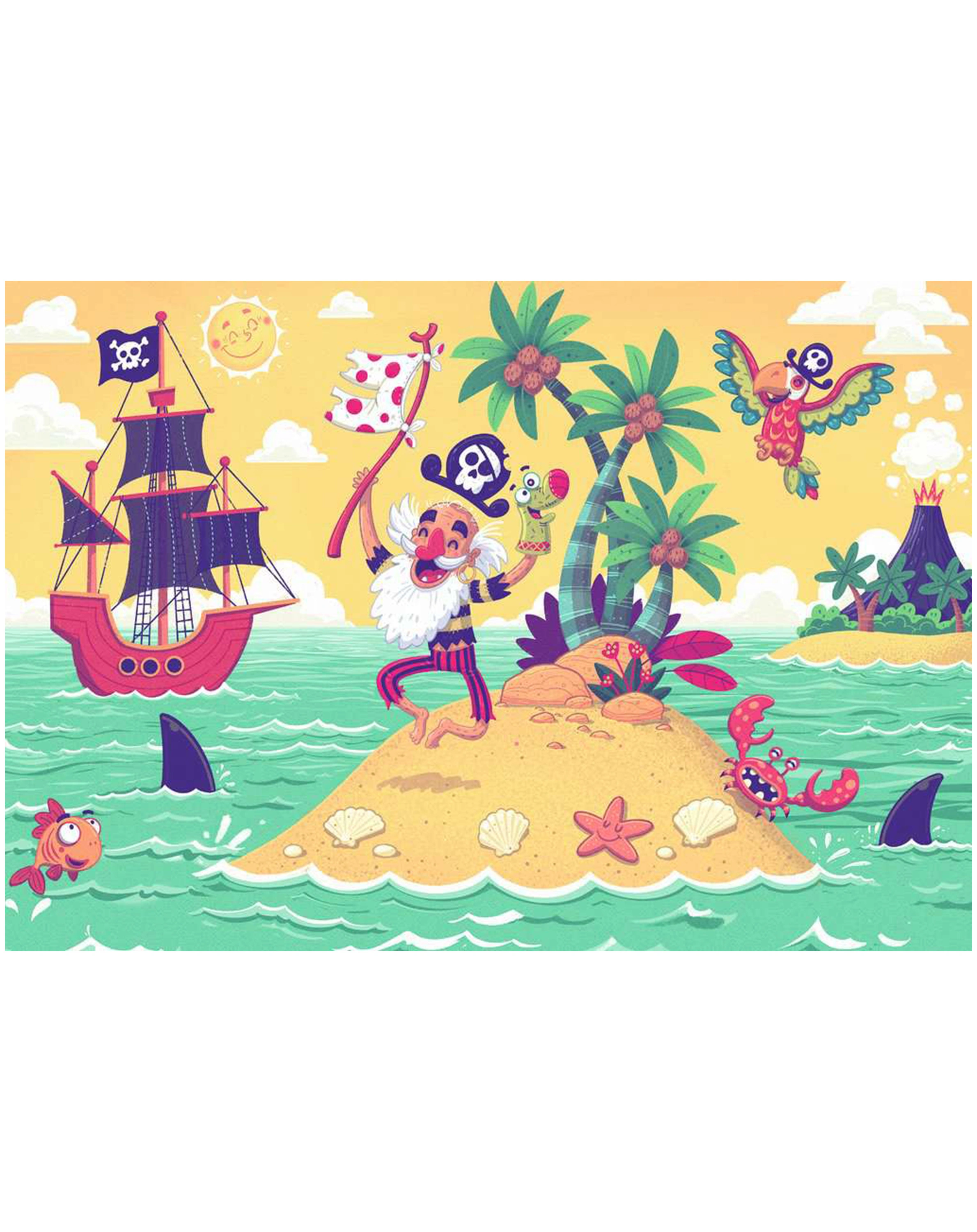Puzzle PUZZLE&PLAY - PIRATEN 1 2x24-teilig