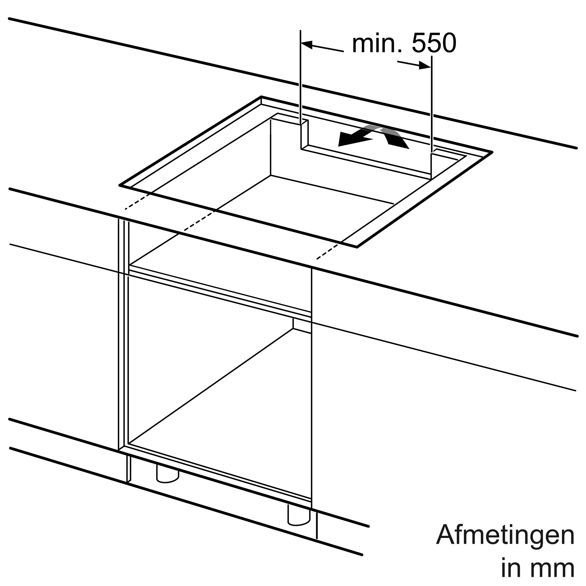 Serie 4 Inductiekookplaat 60 cm opbouwmontage zonder rand
