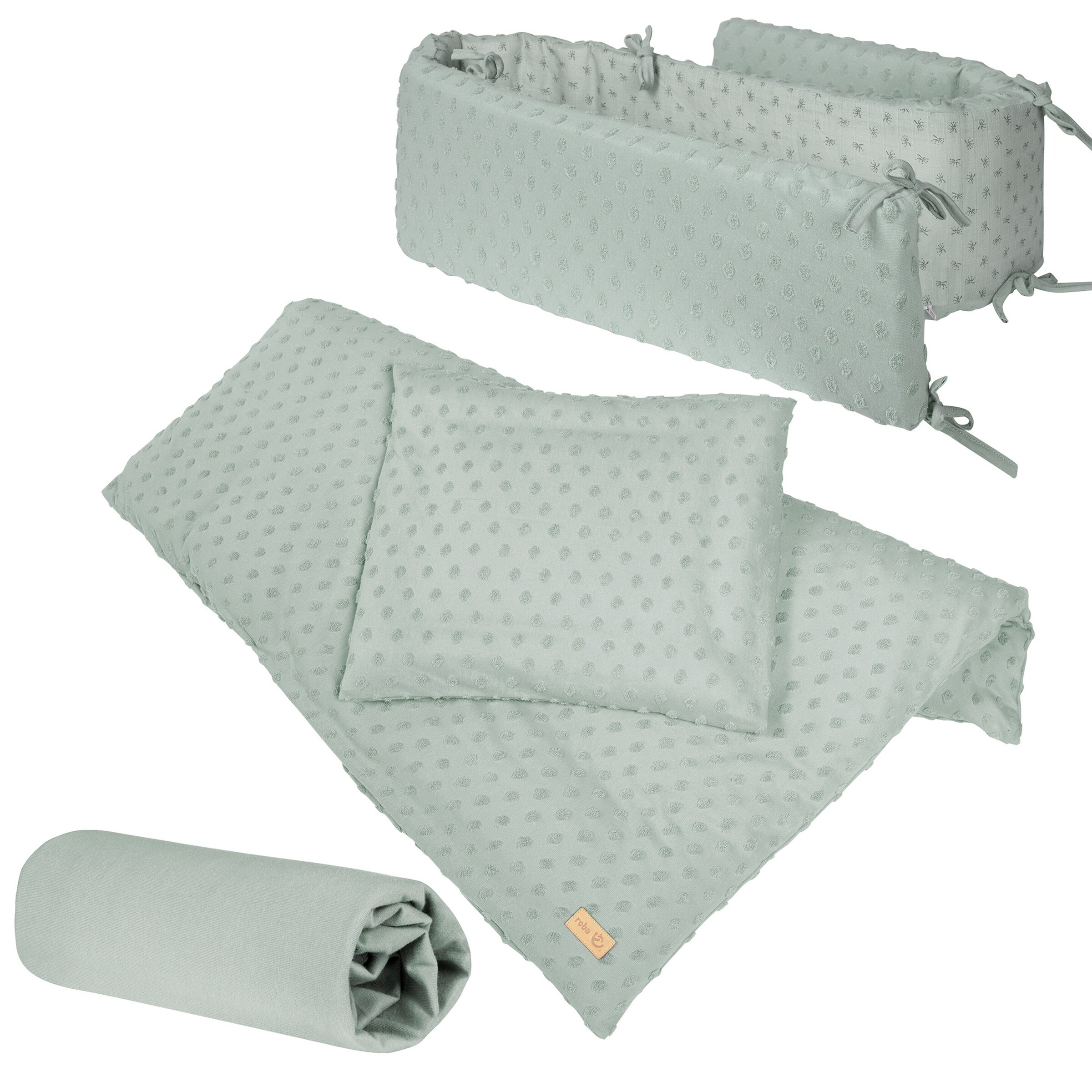 roba Geschenkset BIO-Jersey Schlafen groß Lil Planet frosty green