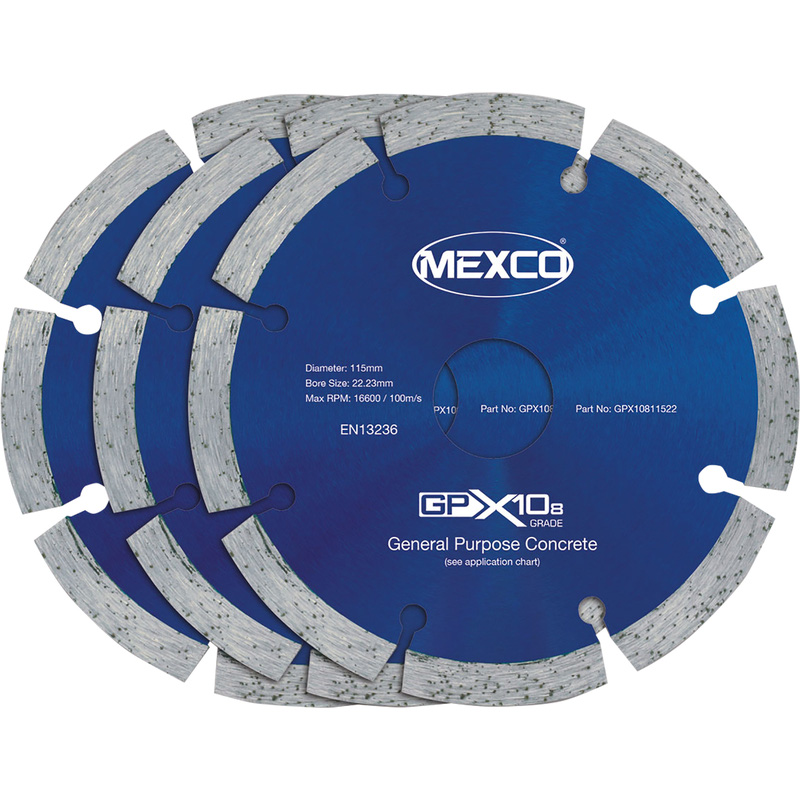 Mexco diamantschijven universeel 115x22,2mm
