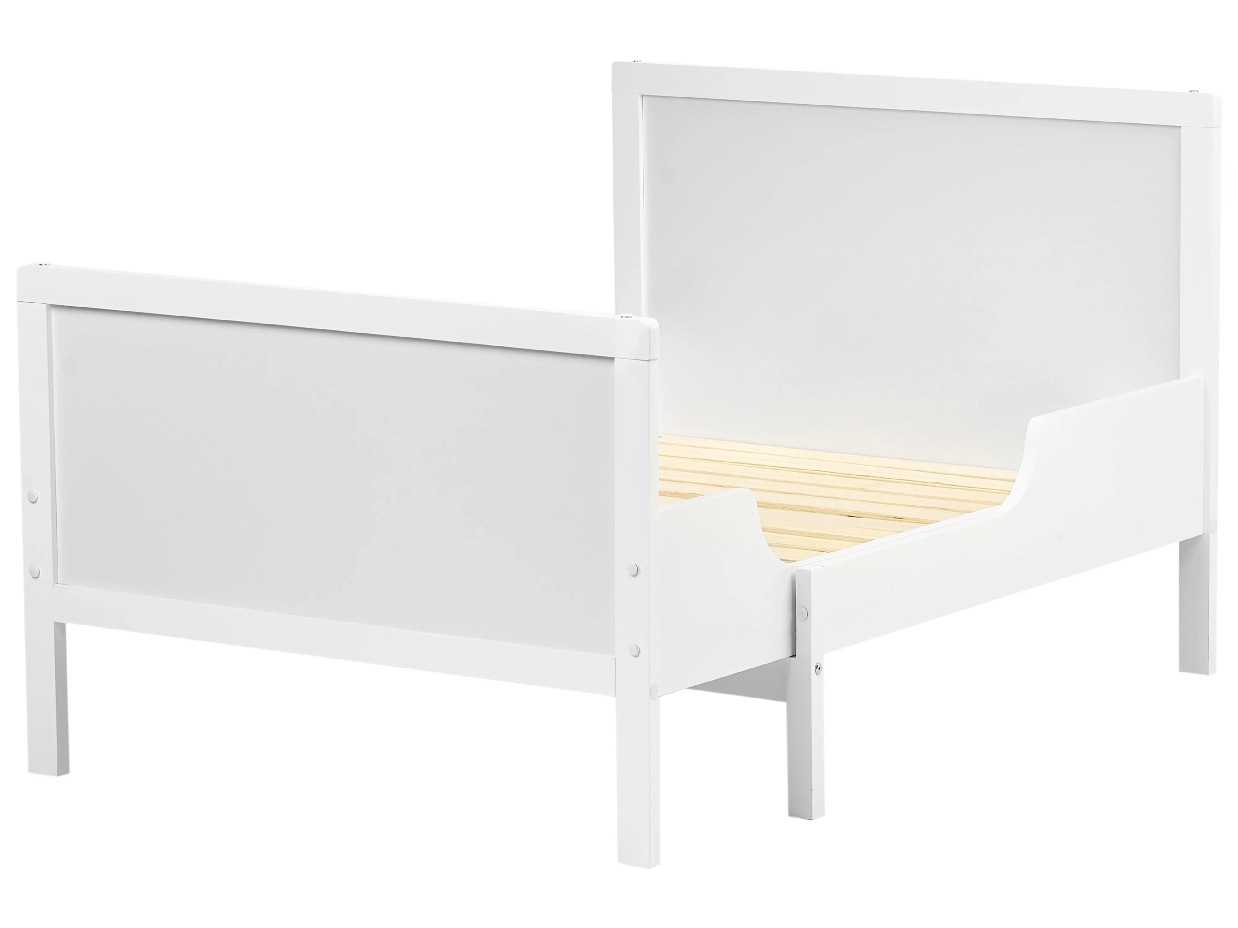 Uitschuifbaar kinderbed Dennenhout MONTIGNY 90 x 200 cm Wit