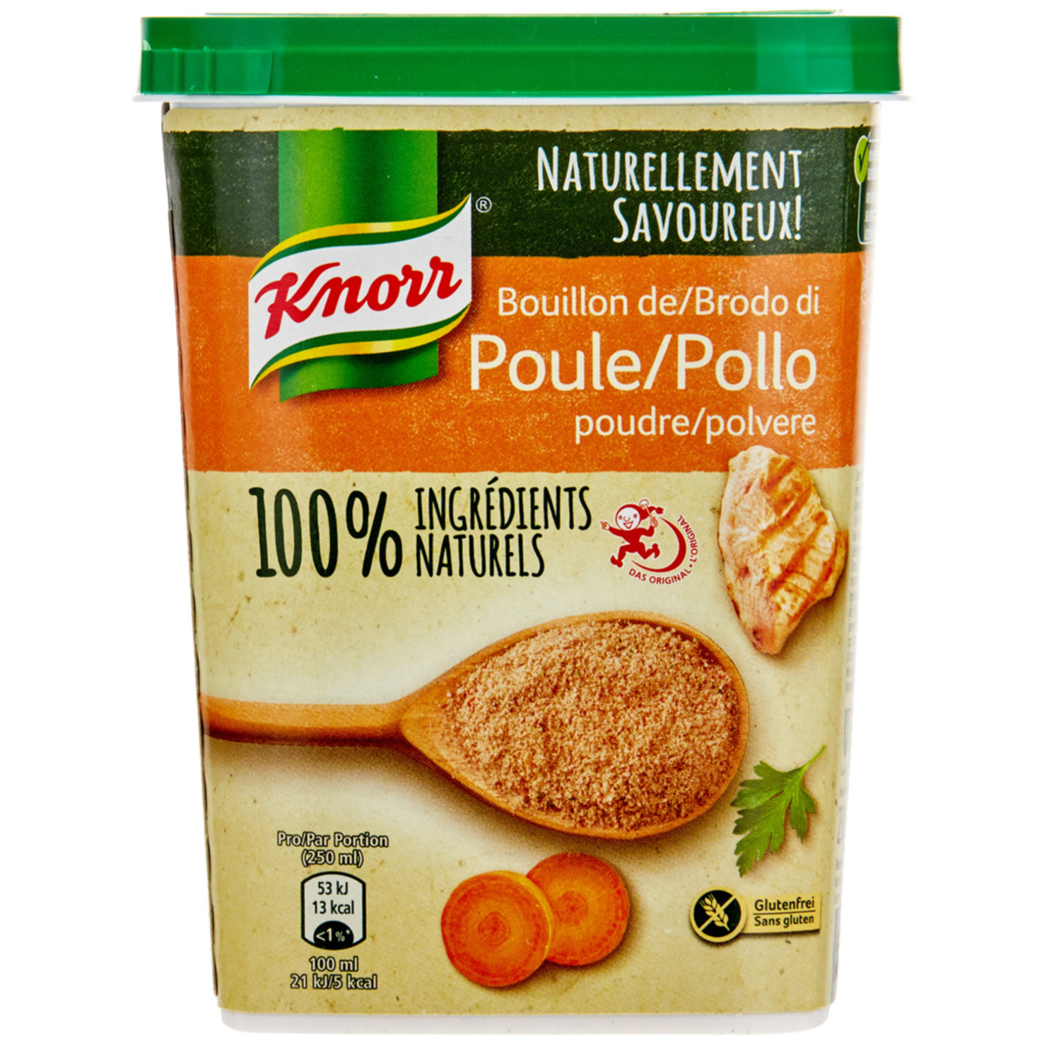Knorr 100% natürliche Zutaten Hühner Bouillon Pulver Dose