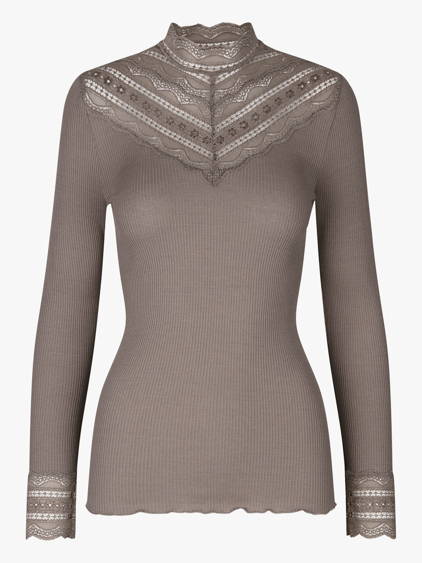 Benita Silk T-shirt w/lace
