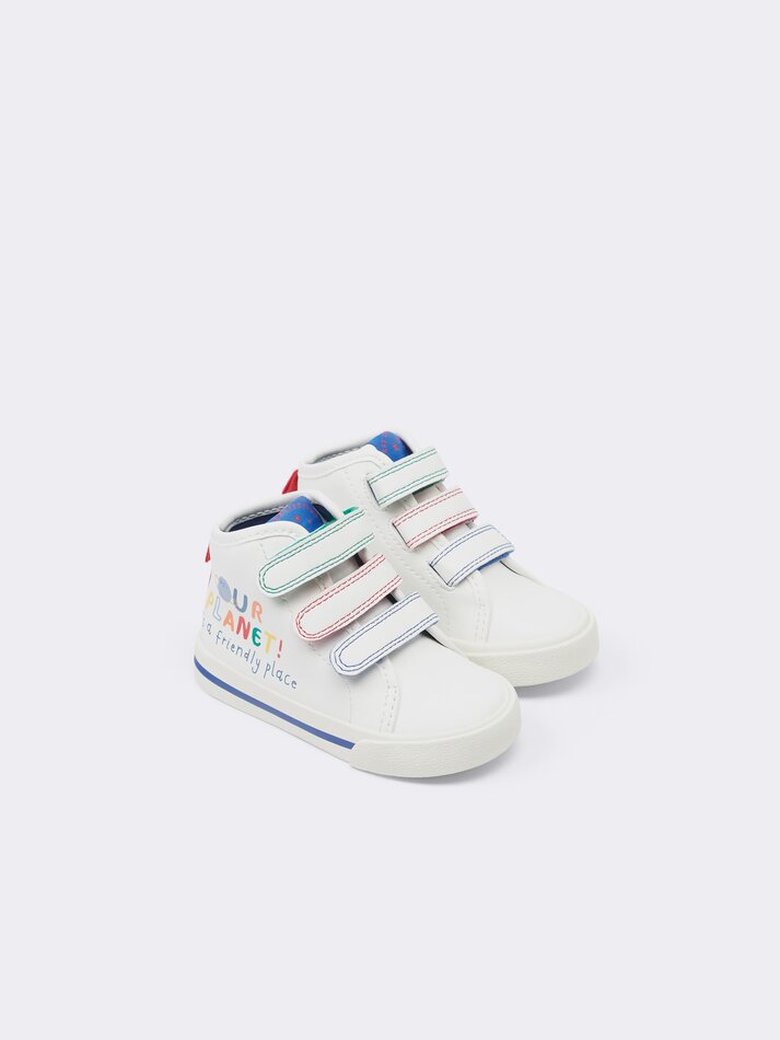 Tênis bota de cano curto Planets - Branco