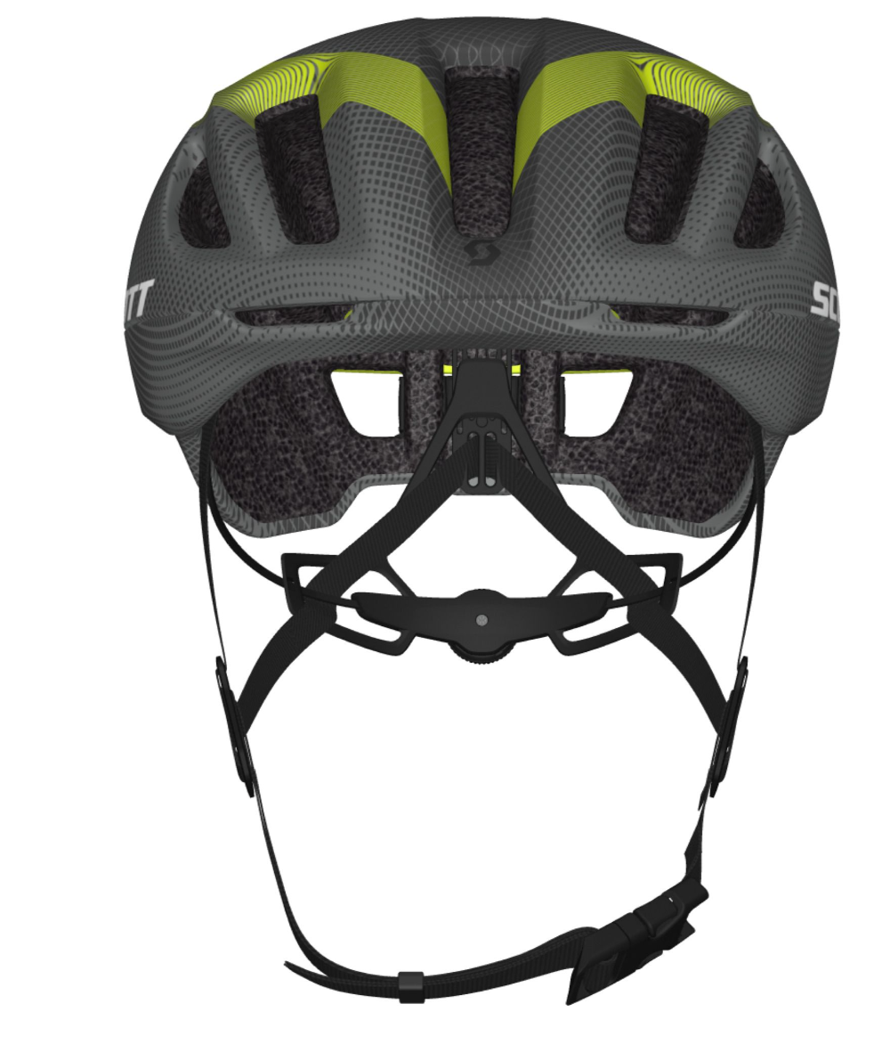 SCOTT SCO Cadence Plus Cykelhjelm Grå/Lime
