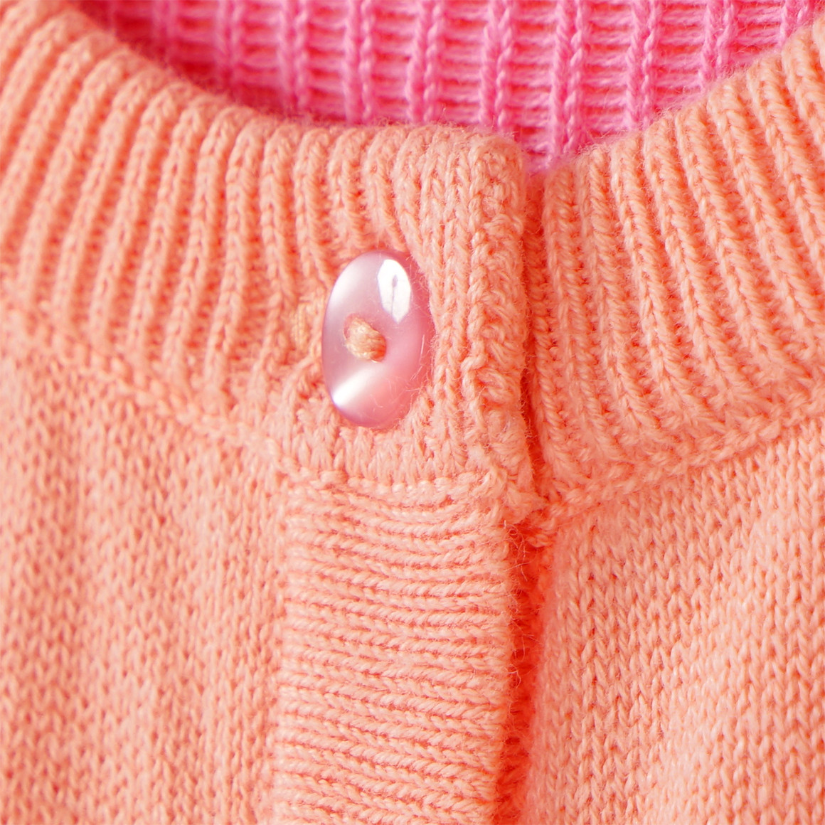 Jonas Nielsen Mädchen Cardigan mit Herz-Allover orange