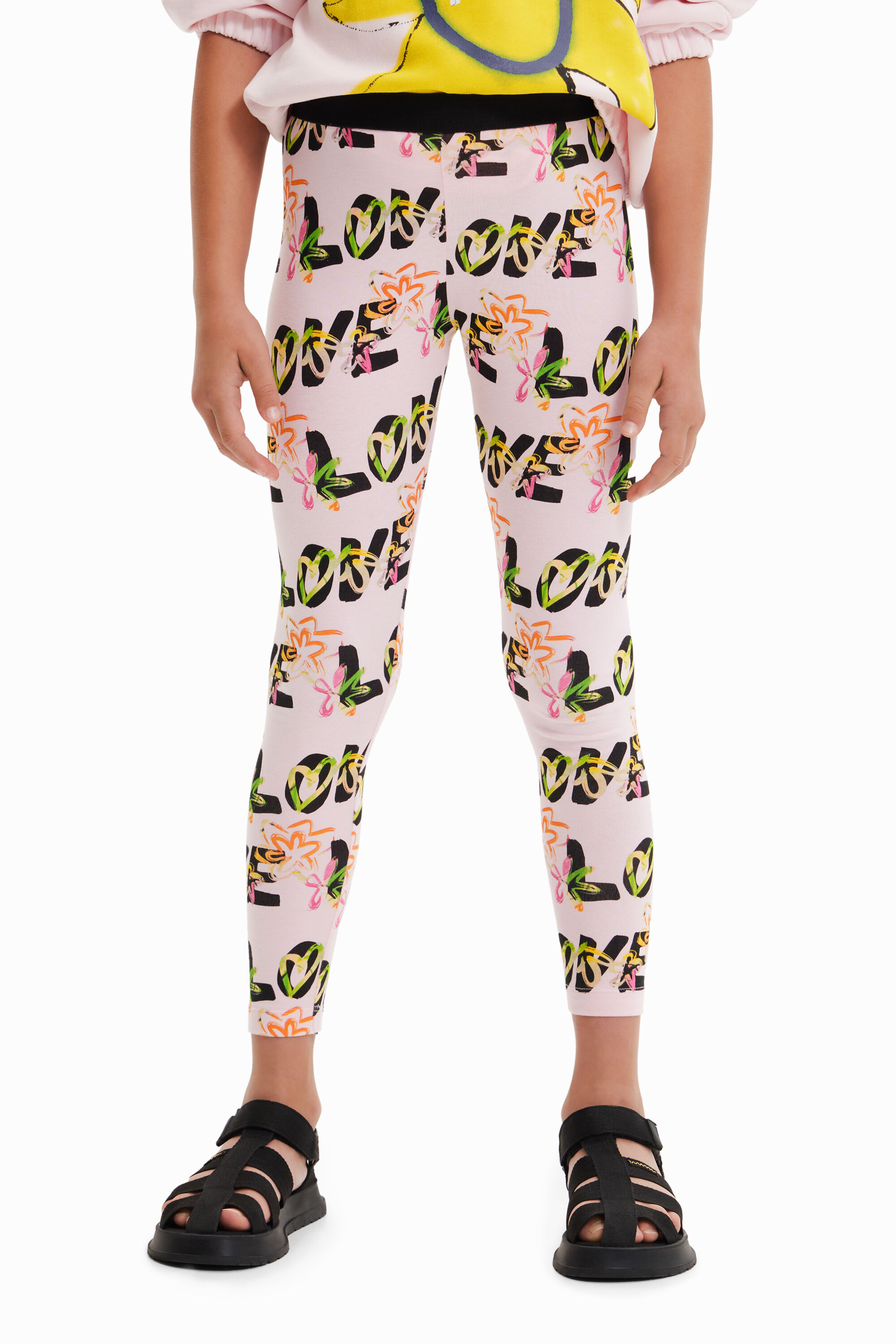 Legging fleurs Love