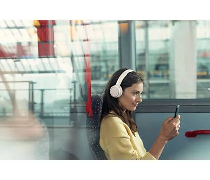 Philips Audio - On-ear Wireless Headphones - White