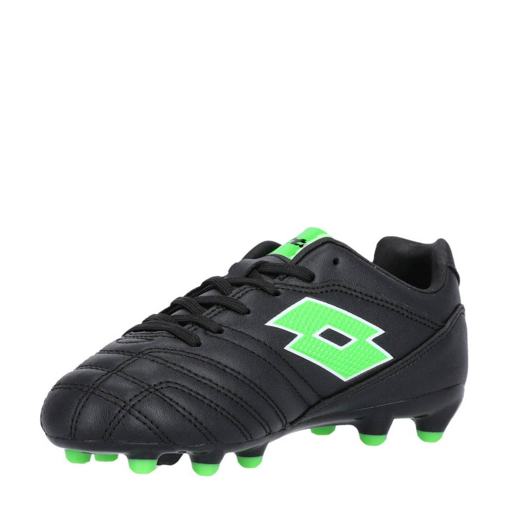 Lotto Stadio 705 FGjunior voetbalschoenen zwart/groen