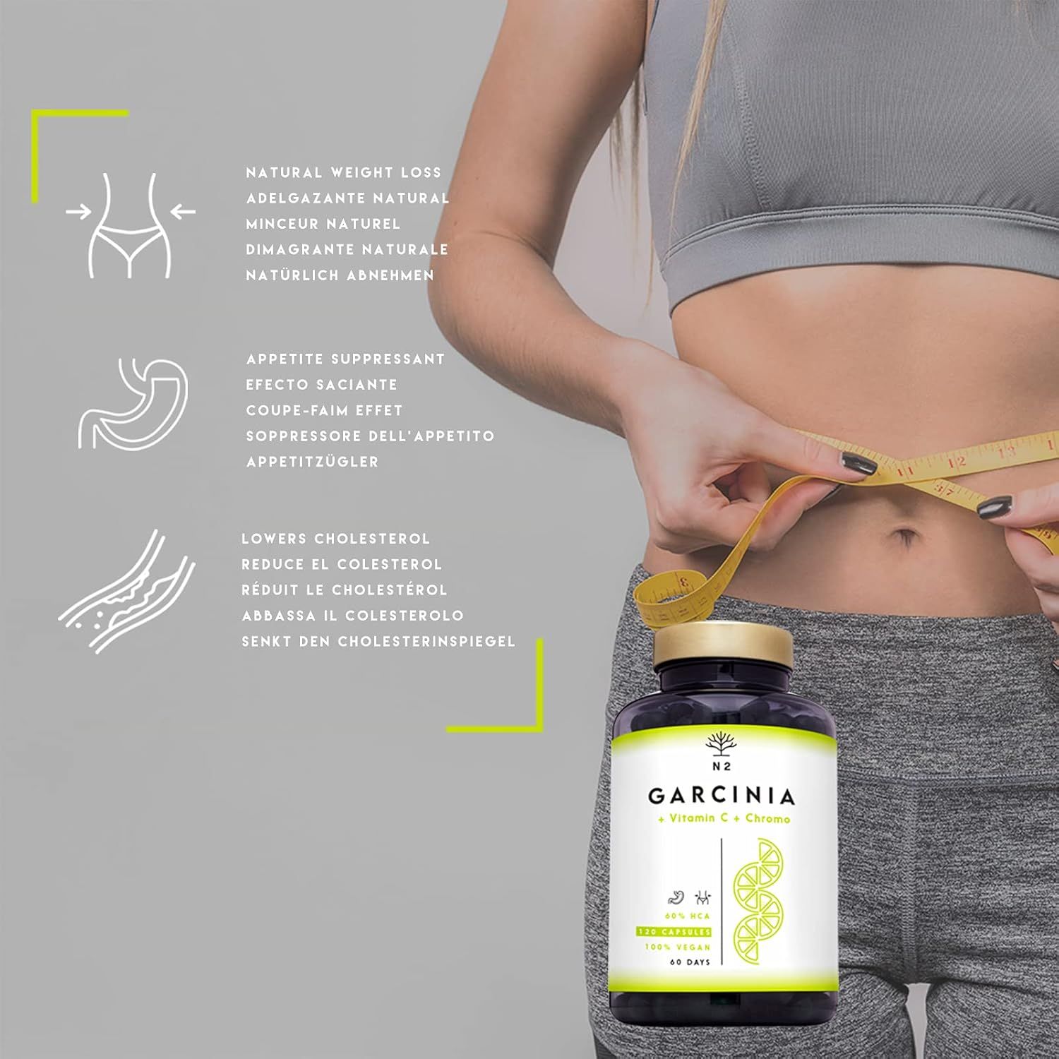 N2 Natural Nutrition Garcinia Cambogia + Vitamin C+ Chromo