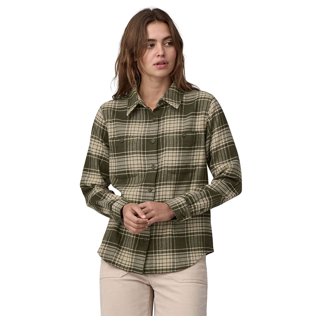 Patagonia Fjord Flannel Skjorte, dame (Cascade Green)