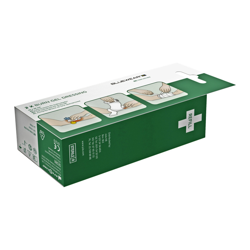 Brannskadekompresser 2-pk