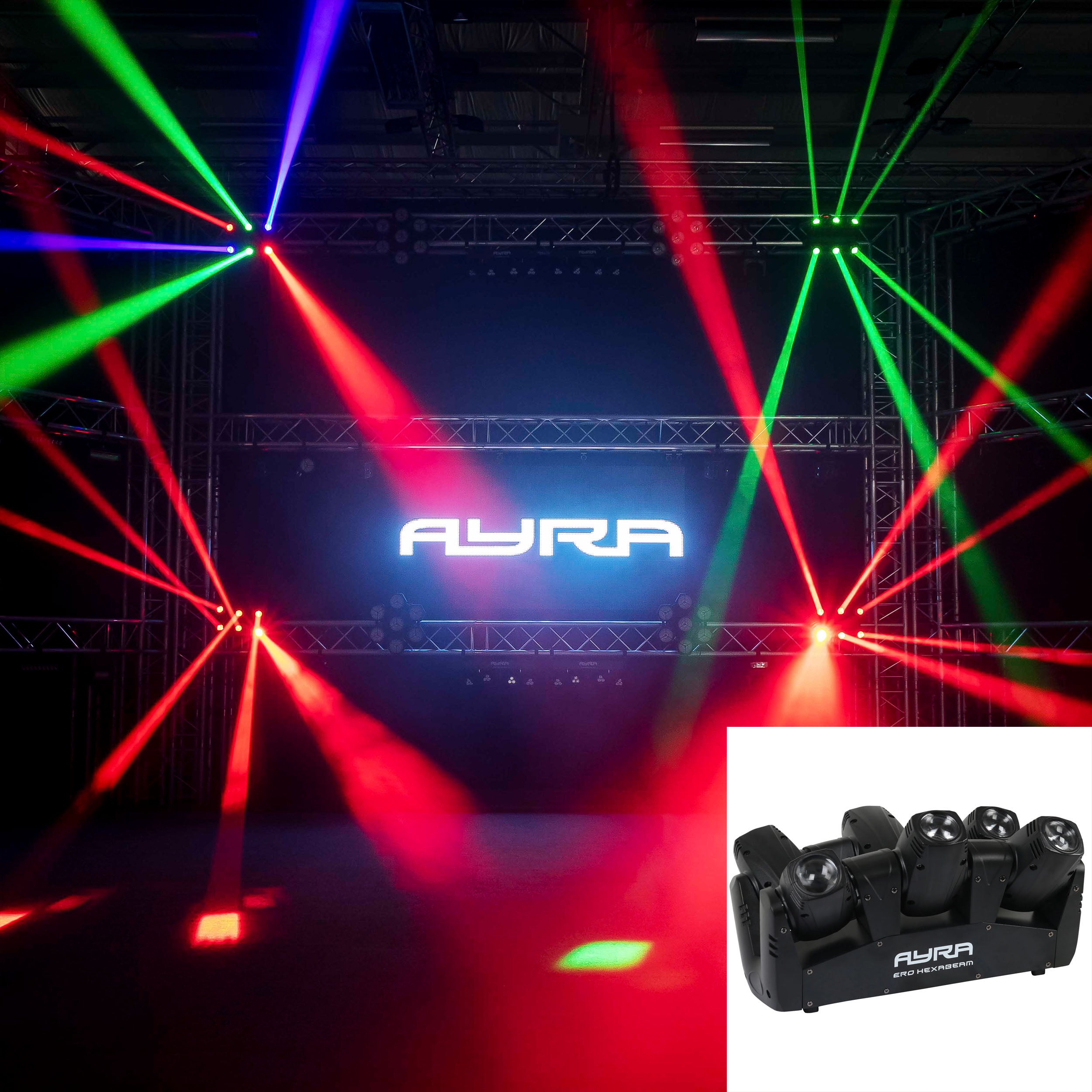 Ayra ERO Hexabeam bewegend LED lichteffect