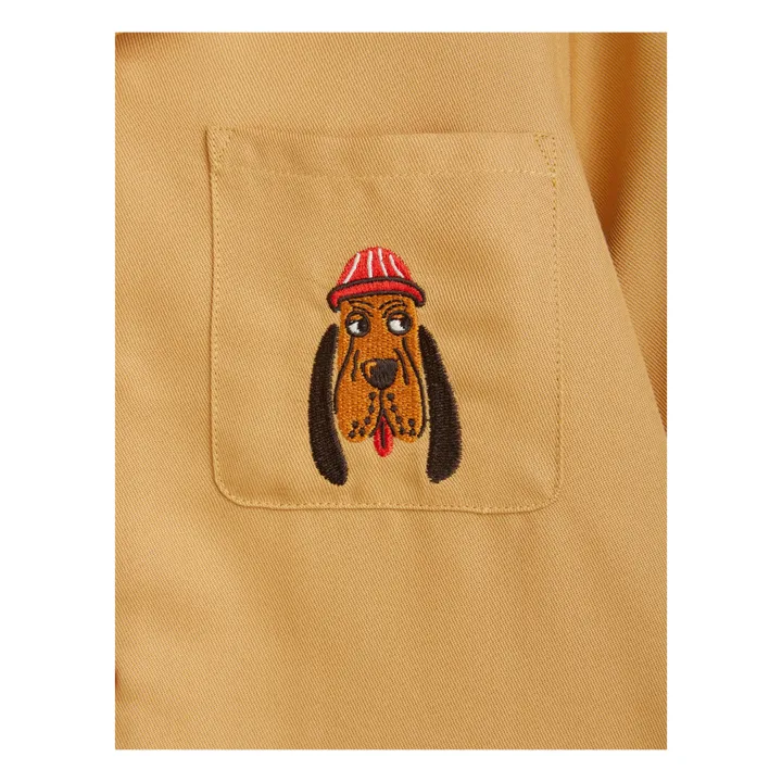 Mini Rodini Chemise Lyocell Chien | Beige