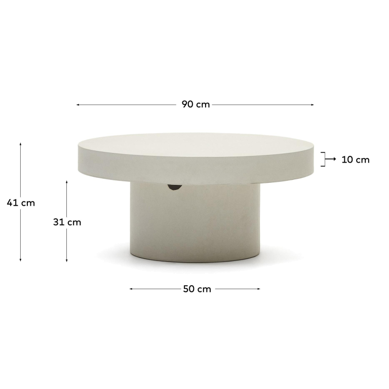 Kave Home Aiguablava salontafel Ø90
