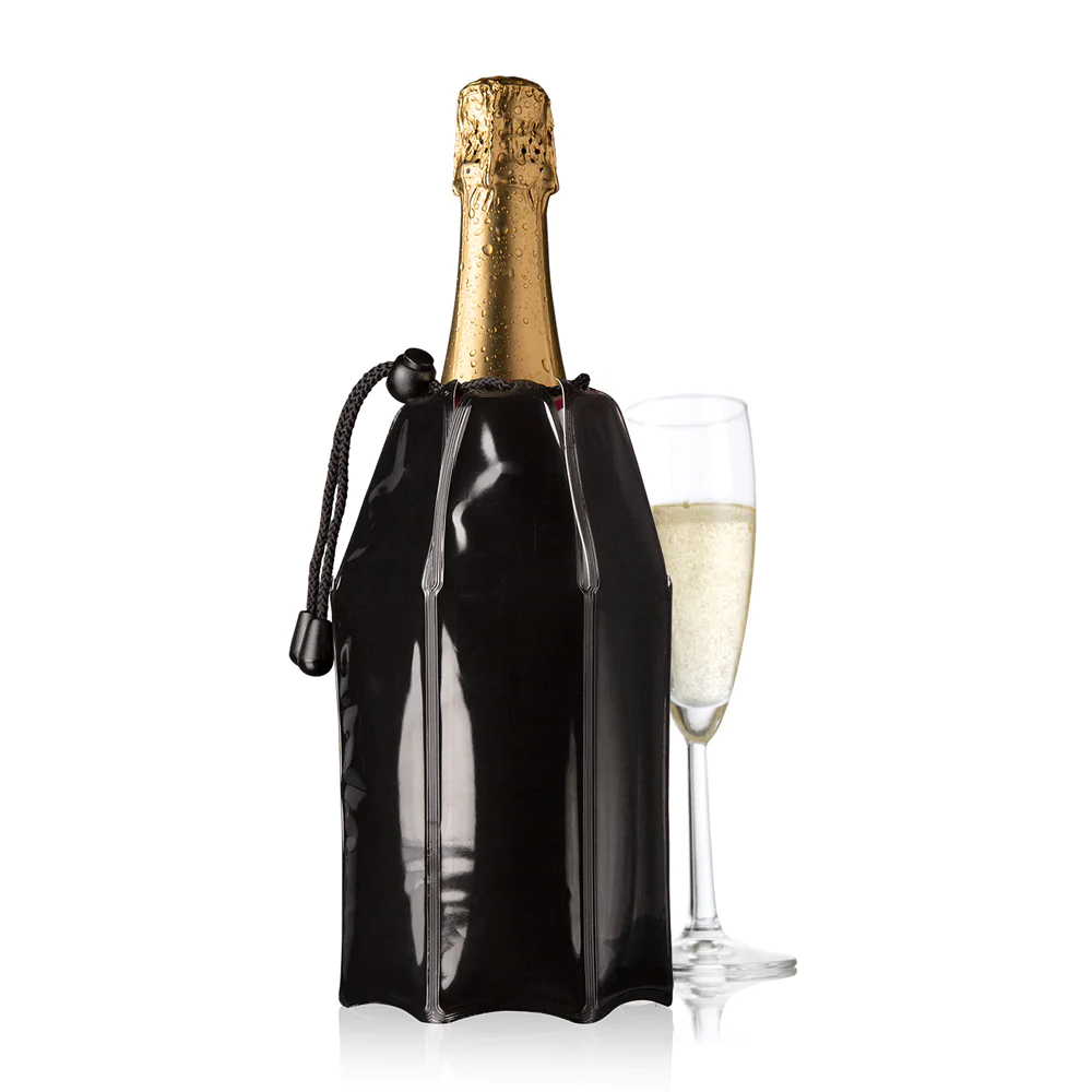 Rafraichisseur à champagne noir Vacuvin