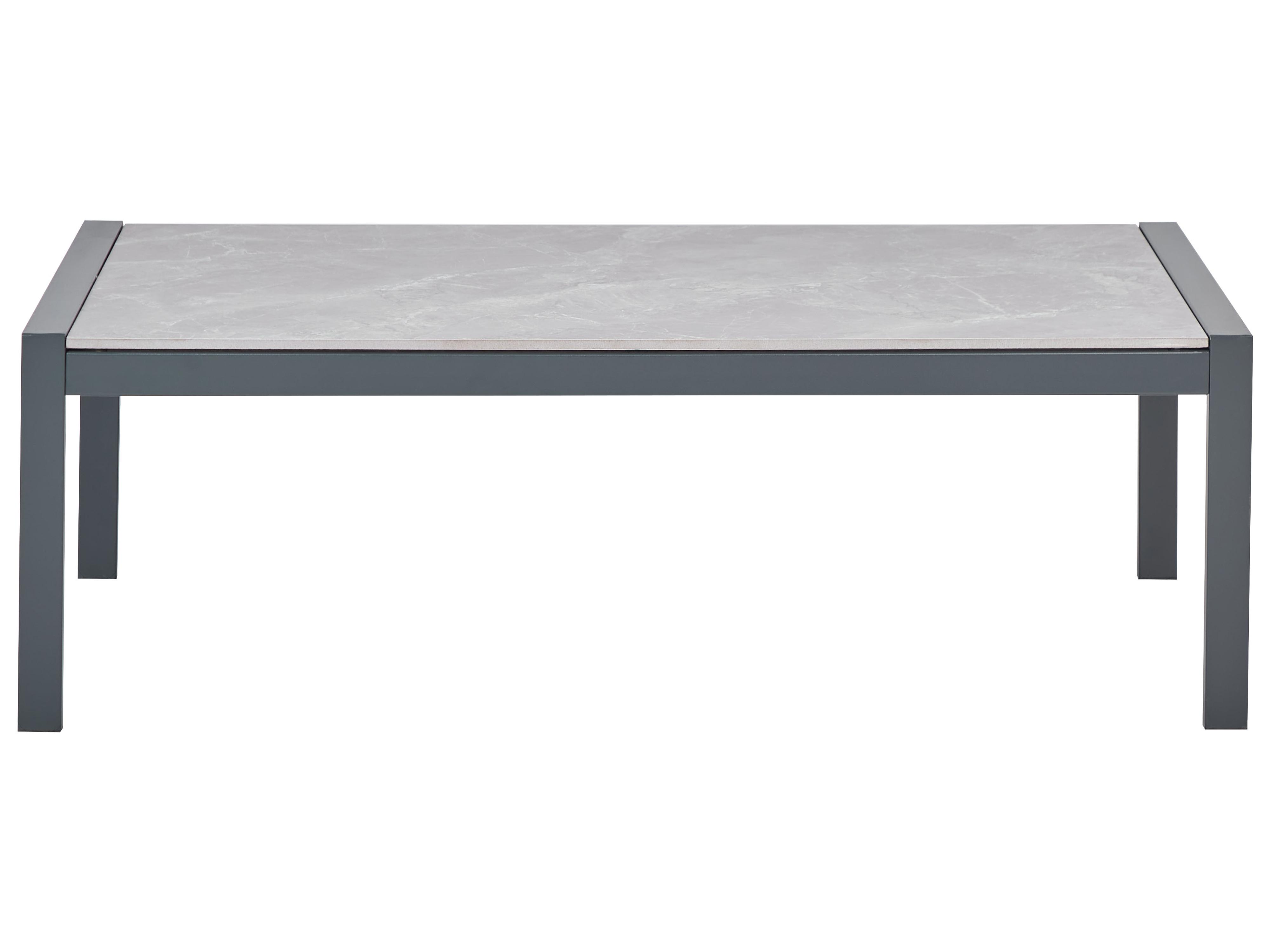 Loungeset met tafel 5-zits SKALA Metaal Lichtgrijs