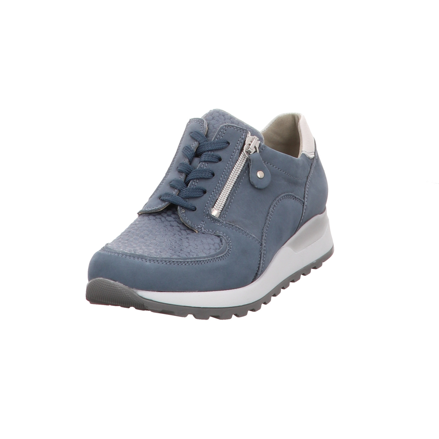 Waldläufer Schnürhalbschuh blau
