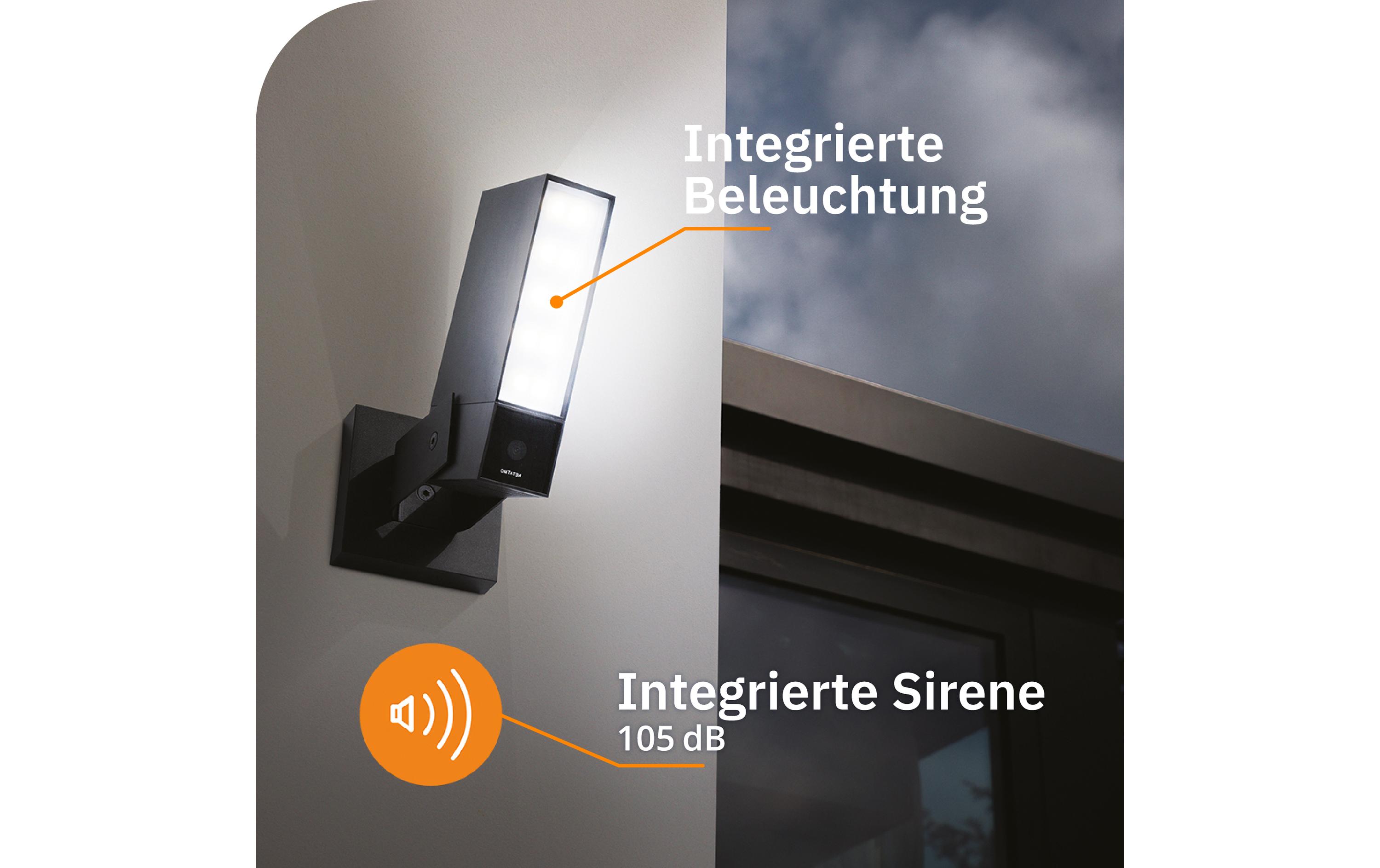 Netzwerkkamera Smarte Aussenkamera mit Sirene<br>Netatmo Smarte Aussenkamera mit Sirene