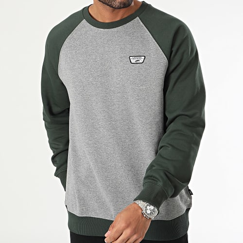 Sweat Crewneck Rutland III Gris Chiné Vert Foncé