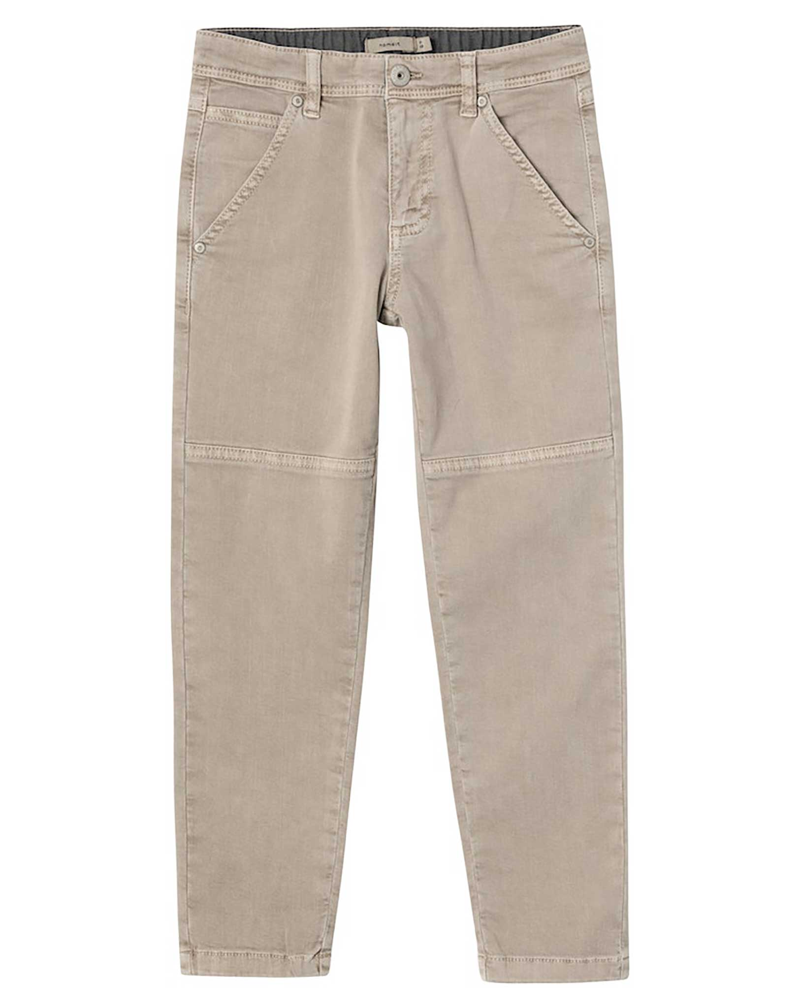 Twill-Hose NKMSILAS TAPERED 1320-TP in winter twig