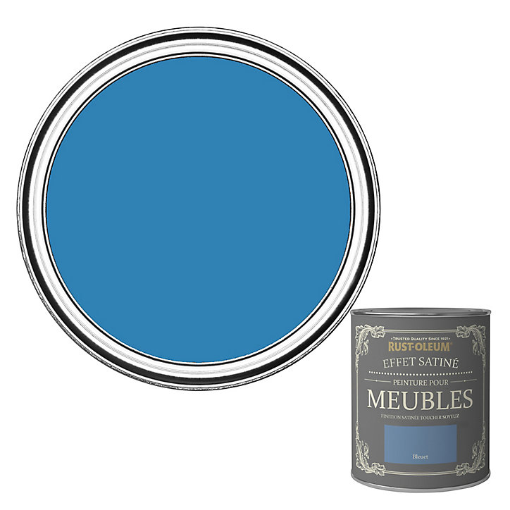 Peinture pour meubles Rust-Oleum bleuet effet poudré satin 125ml