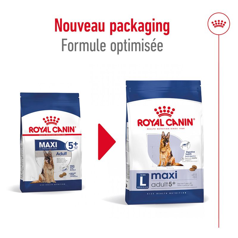 Royal Canin Maxi Adult 5+ à prix discount sur bitiba.fr
