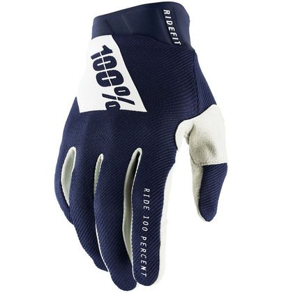 Gants cross 100% RIDEFIT 2023 - Bleu / Noir