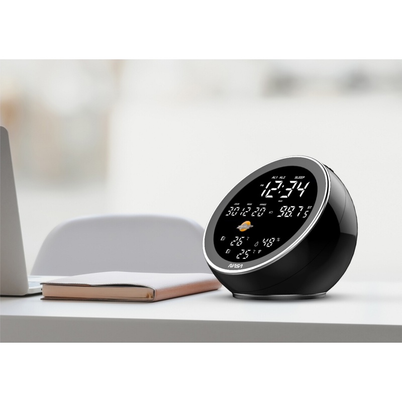 Radio-réveil Nasa WSP 1500BK Noir