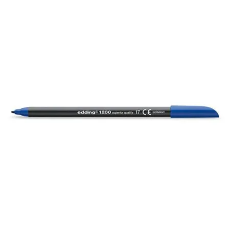 edding 1200 Fasermaler colourpen, 1mm, stahlblau